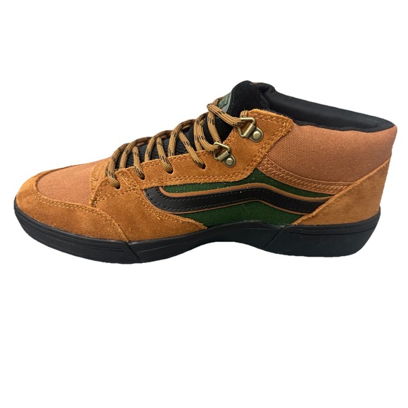 Vans Unisex\'s Zahba‎ Mid Suede Glazed Ginger Brown / Green Skate Shoes Size 11.5 main image 12